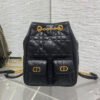 Dior Medium Dior Caro Multicarry Backpack with Chain(HIGH-END GRADE)