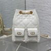 Dior Medium Dior Caro Multicarry Backpack with Chain(HIGH-END GRADE)