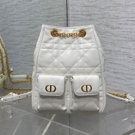 Dior Medium Dior Caro Multicarry Backpack with Chain(HIGH-END GRADE)