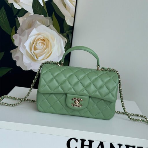 CHANEL Mini Classic Handbag With Top Handle