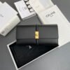 CELINE 16 Large Wallet in Shiny Calf Leather