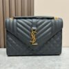 YSL envelope medium in grained leather