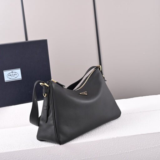 Prada Aimee large leather shoulder bag