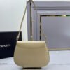 Small Prada Cleo brushed leather shoulder bag with flap