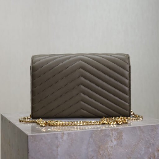 YSL cassandre chain wallet in lambskin