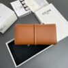 CELINE 16 Large Wallet in Shiny Calf Leather