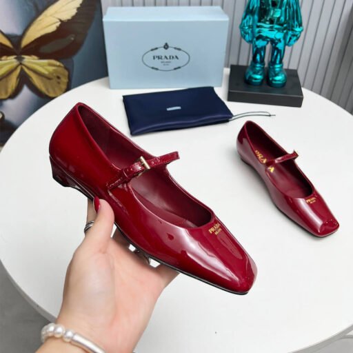 Prada Patent Leather Mary Jane Ballerinas