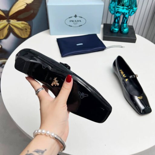Prada Patent Leather Mary Jane Ballerinas