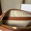 CELINE Small Boston cuir Triomphe in textile and calfskin