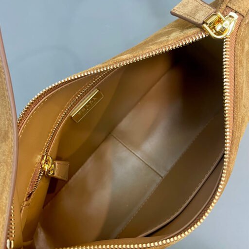 Prada Aimee medium suede shoulder bag